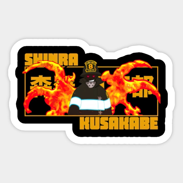 Shinra Kusakabe Fire Force Shinra Kusakabe Fire Force Sticker Teepublic 4820